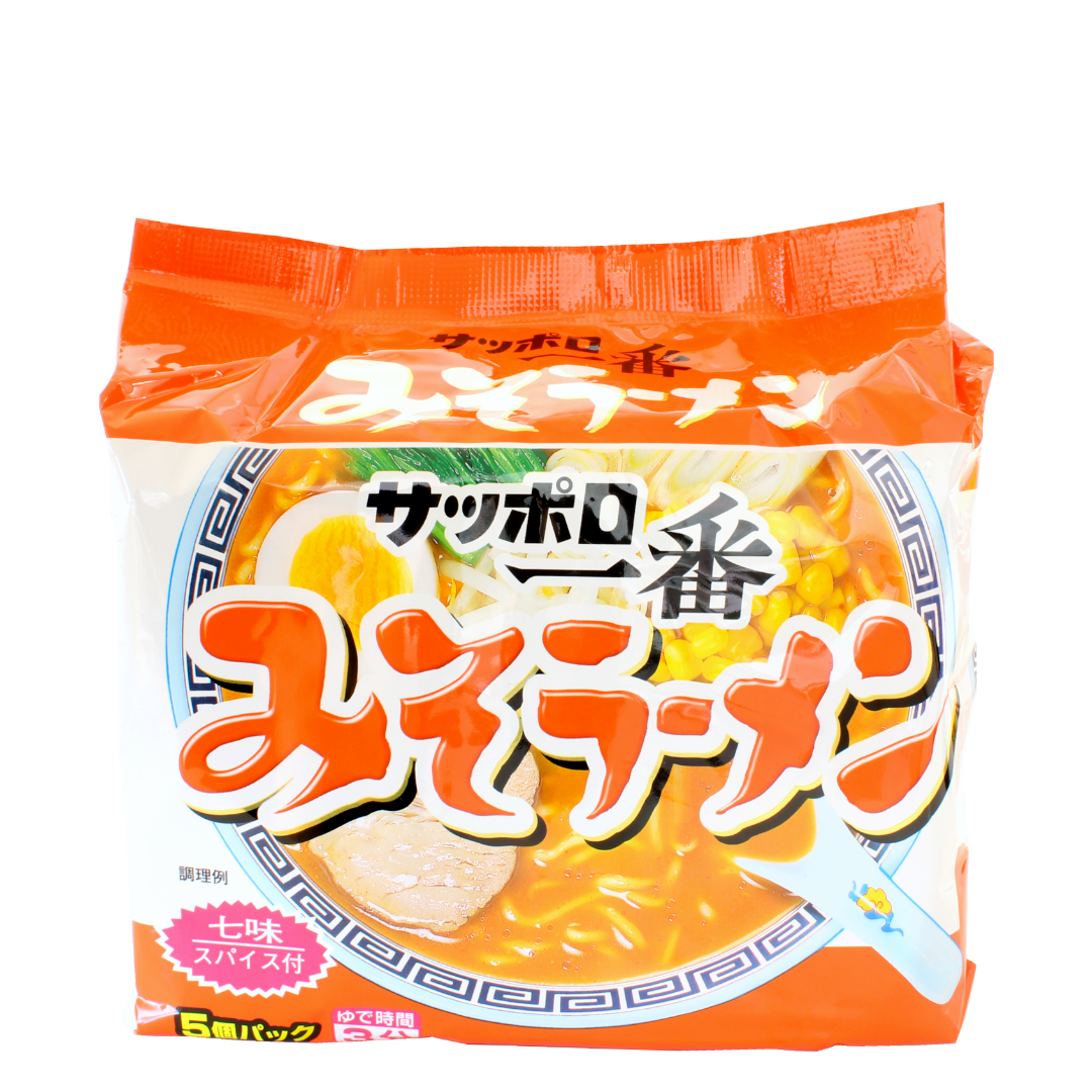 SANYO Sapporo Ichiban Instant Miso Ramen Noodles 100g x 5p BBD:07.05.2024