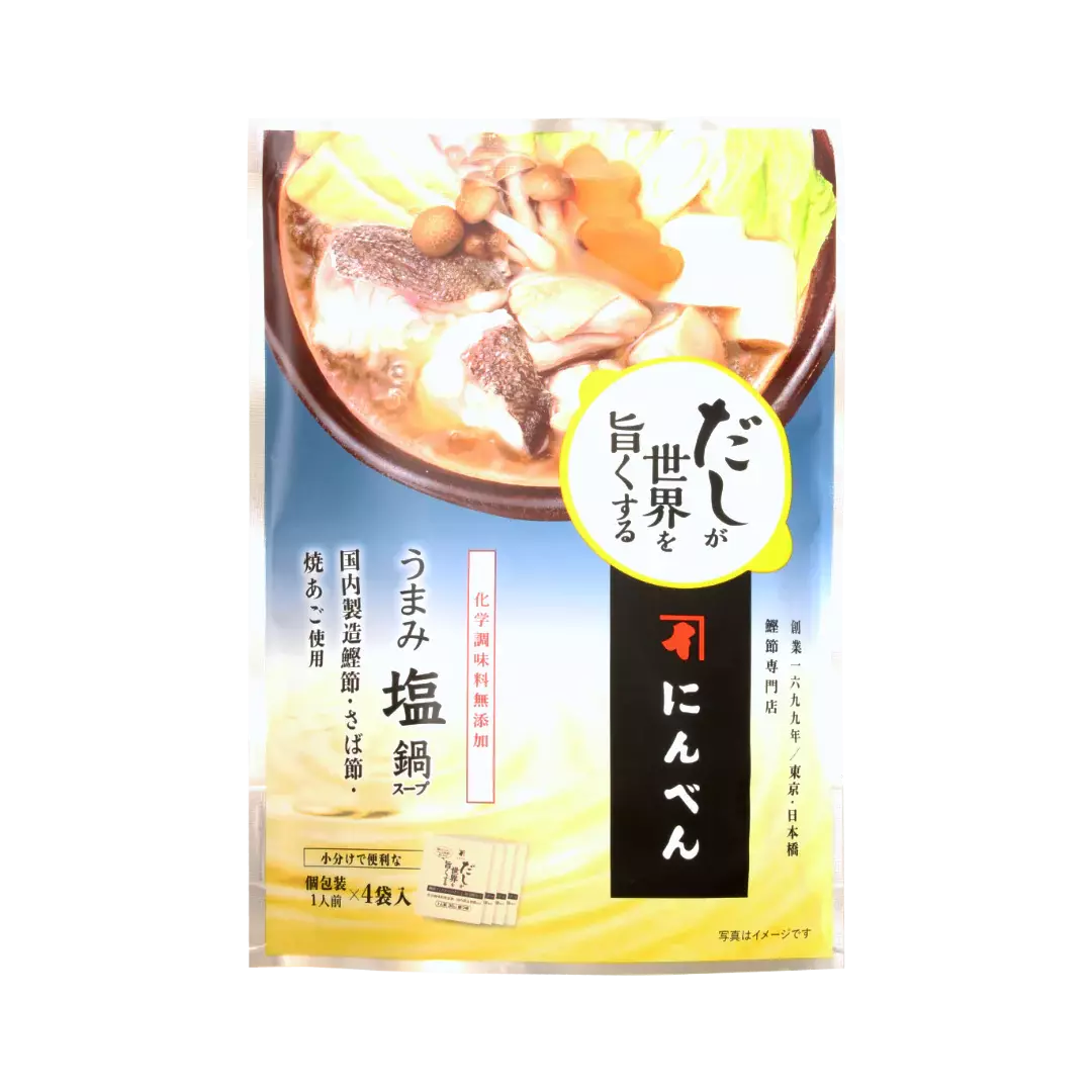 NINBEN Hot-Pot Soup Base Umami Shio-Nabe 30ml × 4p　MHD: 07.10.2023