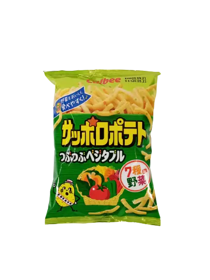 CALBEE Sapporo Potato Snack Gemüsegeschmack 72g 