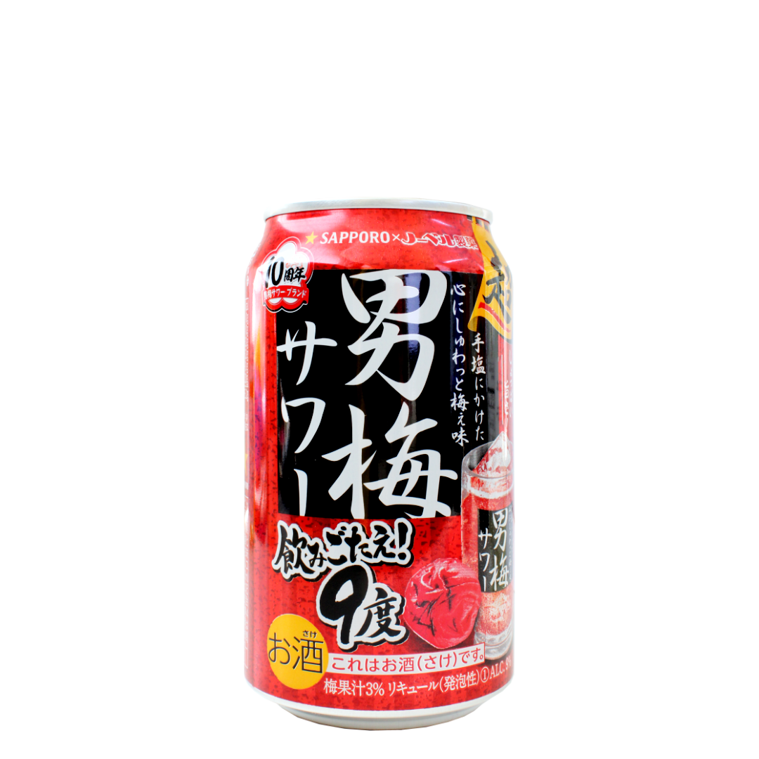 SAPPORO Cho Otokoume Sour, Spirit with plums and carbonic acid, strong 350ml 9%Vol.