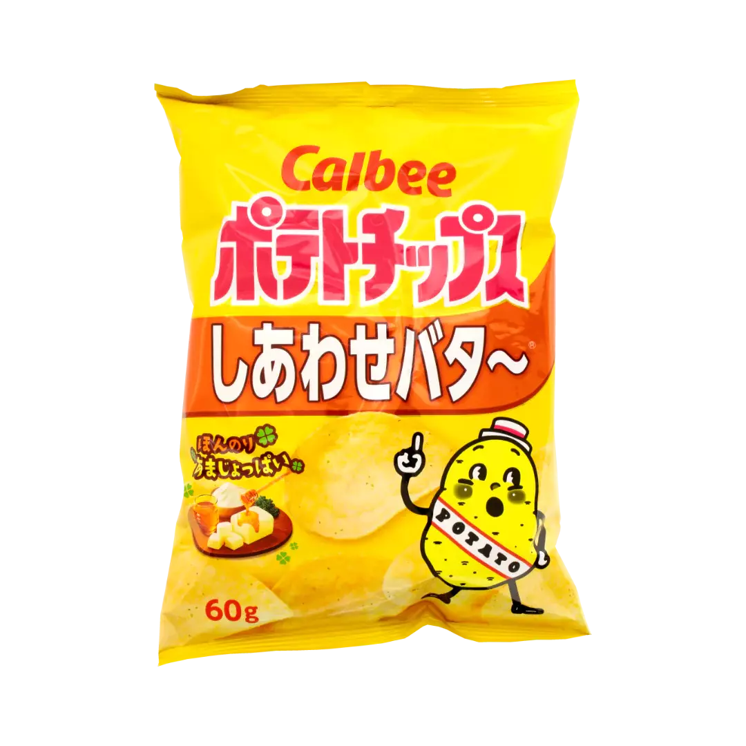 CALBEE Potato Chips  Shiawase Honey & Butter 60g