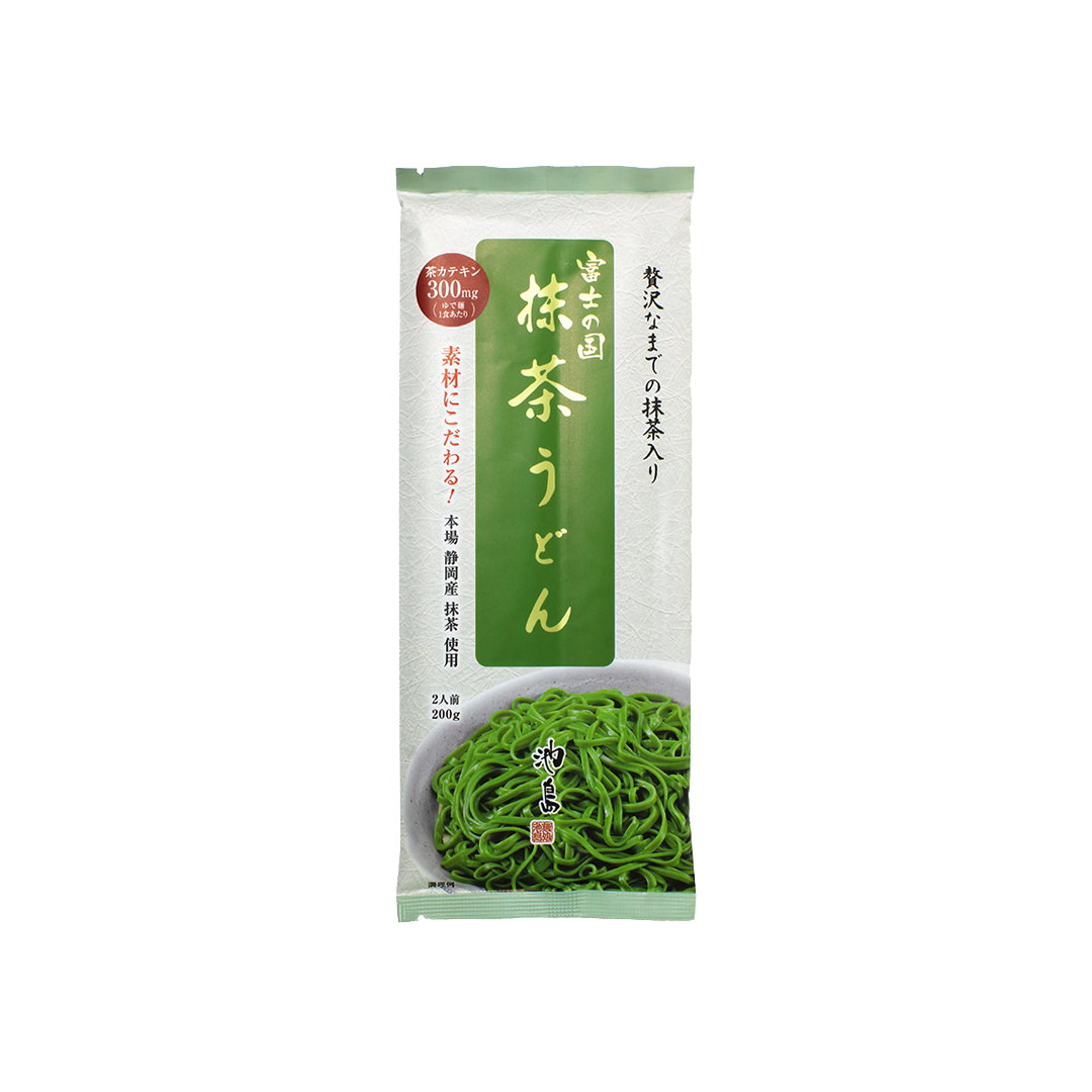 IKESHIMA Weizennudeln mit Matcha, Fuji  200g