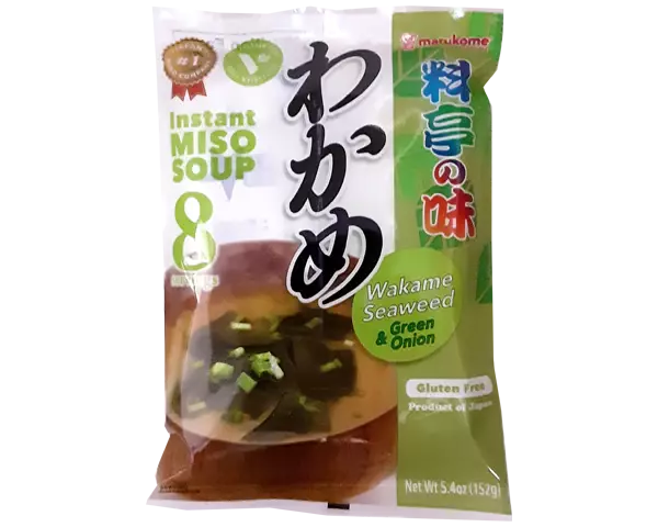 MARUKOME  Instant Misosuppe mit Wakame Vegetarisch 152g