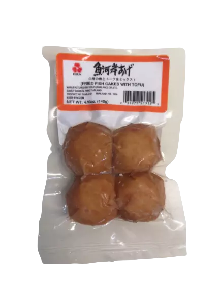 KIBUN Frittierte Fischpasteten mit Tofu 140g Uogashiage MHD:23.07.2023